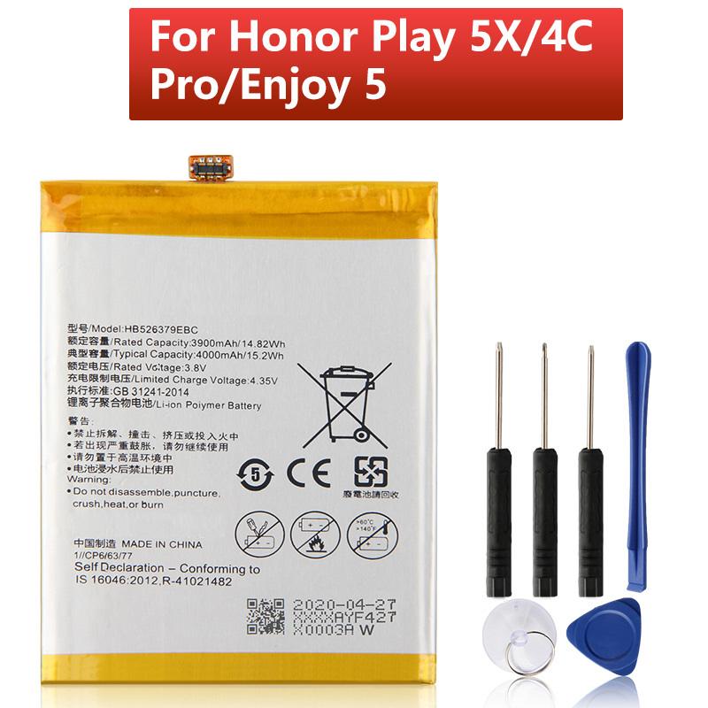 Wiederaufladbarer Lithium-Akku Für Huawei Enjoy 5 TIT-AL00 CL10 Honor 4C Pro Y6 PRO HB526379EBC Telefonakku 4000mAh