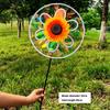 Multistyles Sunflower Windmill PVC Stake Standing Lawn Flower Pinwheel  Outdoor Party Picnic Decor