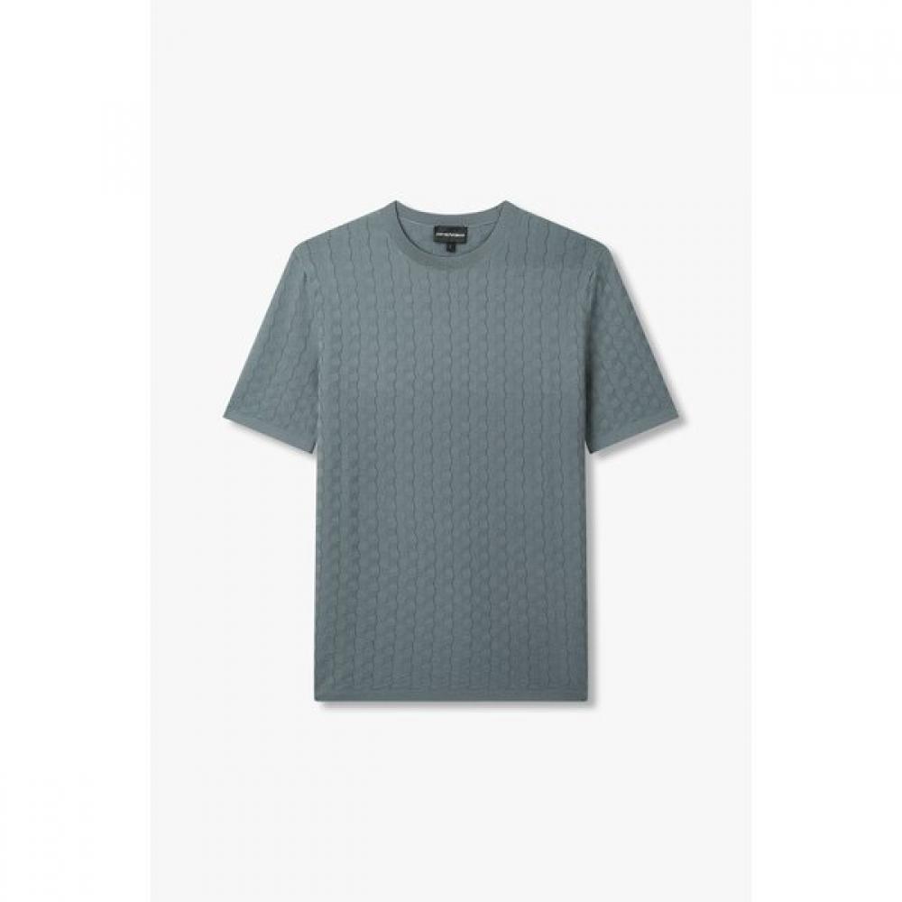 Emporio Armani Men S Crewneck Pullover Zigzag Pattern A515128024 S