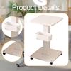 Beauty Salon Trolley Spa Salon Trolley With Wheels Makeup Trolley  For Eyebrow Removal Machine Hair Removal Device Base Cart