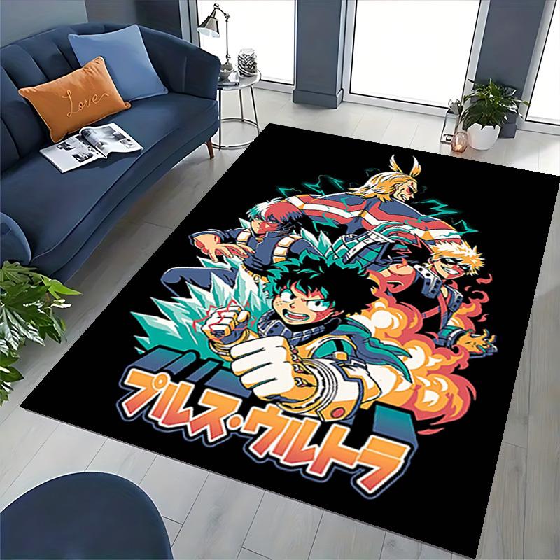 1pc Plus Ultra Chair Mat: Anime Cartoon Design Office Rug with Ultra Cool Characters for Desk, Home Decor, Gaming Room - Non-Slip Carpet Suitable for