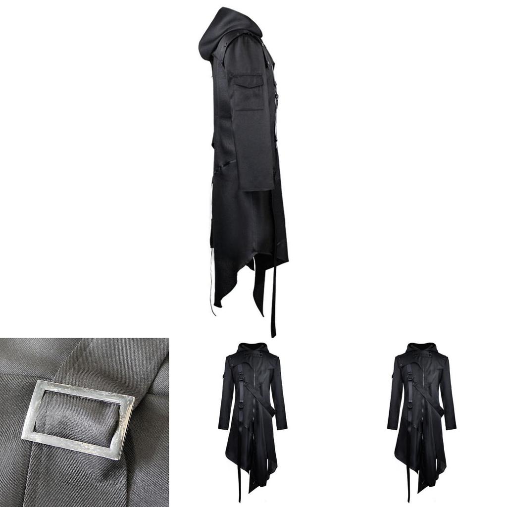 Elegant Gothic Swallow-tail Coat For Men Perfect Cosplay Costume Halloween Uniform