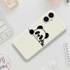 For Samsung Galaxy A07 4G Case Panda Head Pattern Printing Straight Edge TPU Phone Back Cover