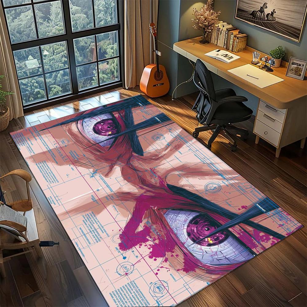 Naruto Home Indoor Big Size Floor Mat, Non Slip Washable Rug Carpet Gamer Room Bedroom Decor.-TING