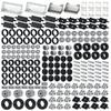 Tire and Axle Wheel Parts Set, 224 Pieces Wheel Toy Accessories, Compatible with Classic Building Blocks