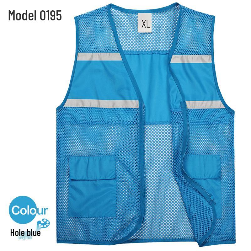Breathable Summer Reflective Mesh Vest for Volunteer and Work Activities
