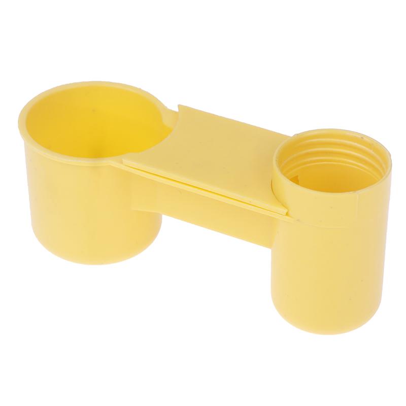 1pcs Plastic Pet Drinker Bowl Portable Water Bottle Feeding Cat Chicken Pigeon Parrot Hamster Double Nozzle Water Guide For Bird