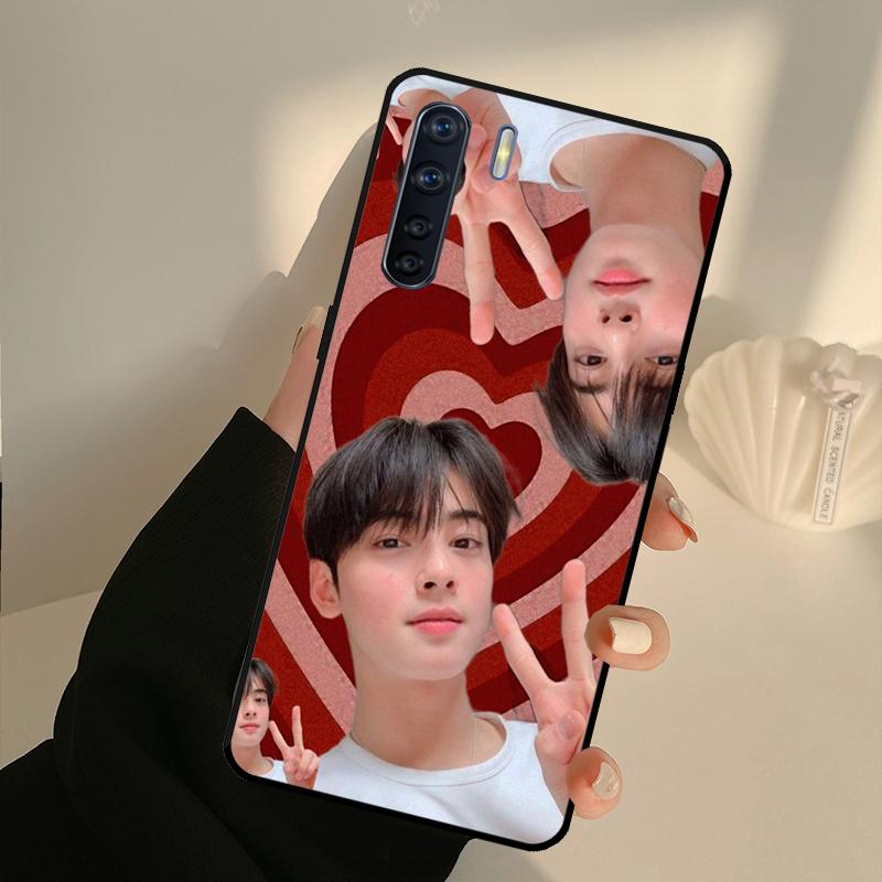 Cha Eun Woo Korean Actor Singer Case For OPPO A17 A57 A77 A16 A76 A96 A52 A72 A15 A5 A9 A31 A53 S A54 A74 A94 A93 A78 Cover
