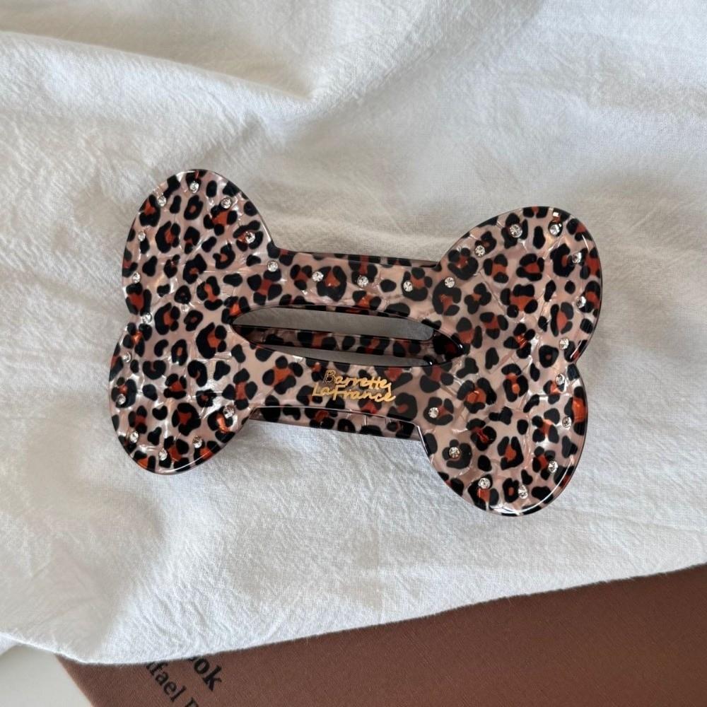 Rhinestone Flat Hair Claw Bone Shaped Hair Accessories Creative Hair Clip