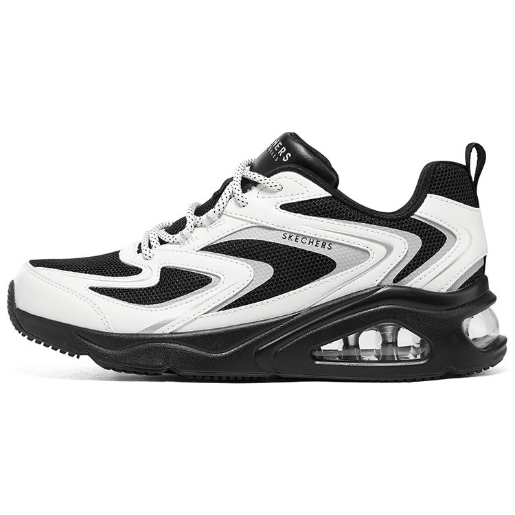 Skechers Street Tres-Air Uno Mesh Comfortable Versatile Low-Top Casual Shoes Women sneakers Black White 177424-BKW 36