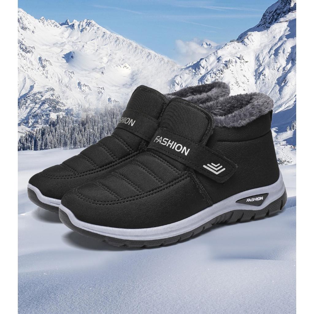 Pantofi pentru bărbați, Pantofi din bumbac, Cizme din bumbac, Grosime de catifea, Cizme pentru bărbați, Pantofi călduroși, Cizme de zăpadă, Cizme scurte