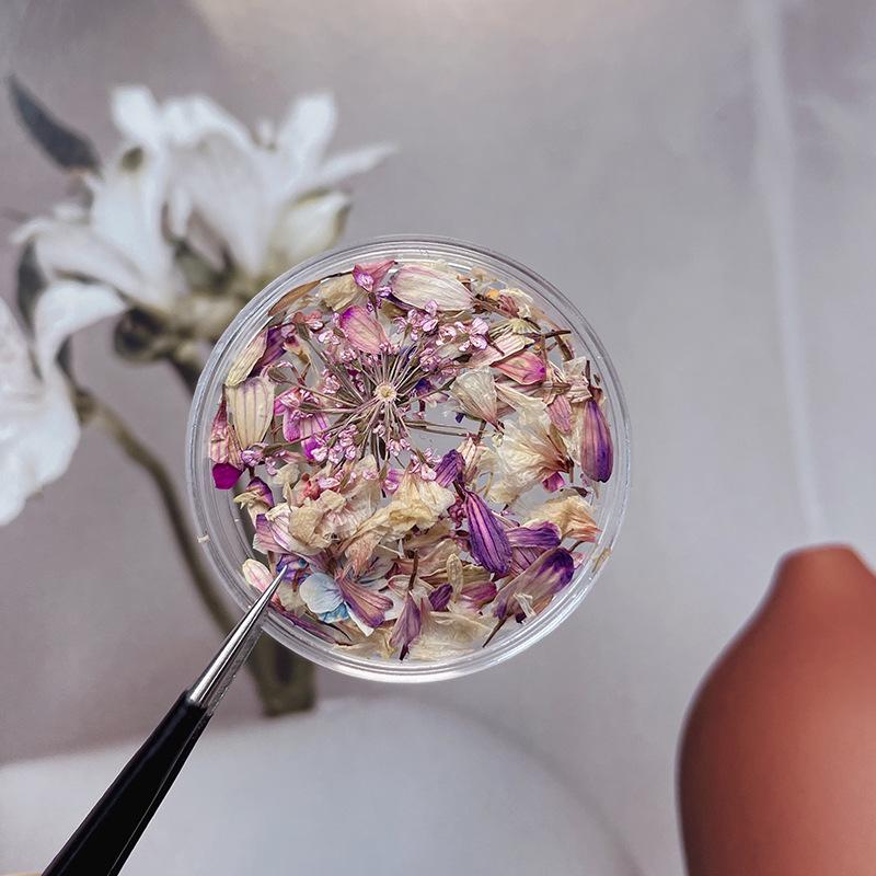 Nail Art Dried Flowers - Monet's Garden Petal Collection DIY Mixed Materials