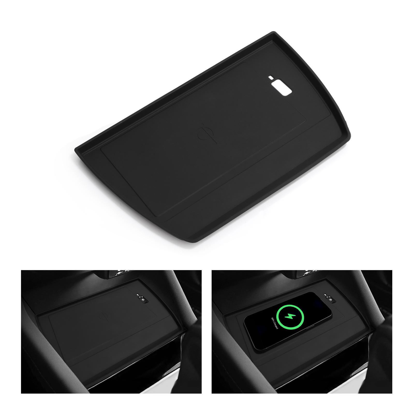 per Subaru Forester 2025 Tappetino Antiscivolo per Auto Silicone Console Centrale Caricatore Wireless Accessori Interni Nero