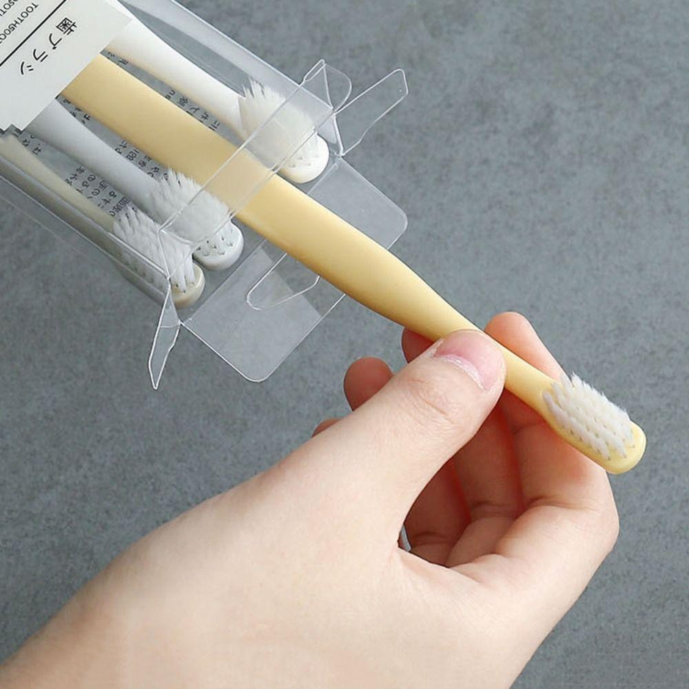 8Pcs Inter-Dental Soft-bristled Toothbrush Deep Cleaning Gingival Sensitivity Simple Toothbrush Japanese Style Family Pack