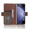 For Samsung Galaxy Z Fold6 5G Stand Case with Pencil Slot Anti-Scratch Leather Phone Cover