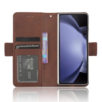 Husă tip suport pentru Samsung Galaxy Z Fold6 5G cu slot pentru creion, husă de telefon din piele anti-zgârieturi