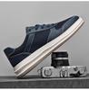 New Men's Breathable Mesh White Sneakers: Thick Sole, Round Toe, Lace-Up, Versatile for Casual and Work Wear