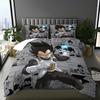 2026 Hot Sale Japanese Anime Dragon Ball Son Goku Bedding Set Quilt Cover Twin Full Bedroom Bed Decor for Teens Best Gifts