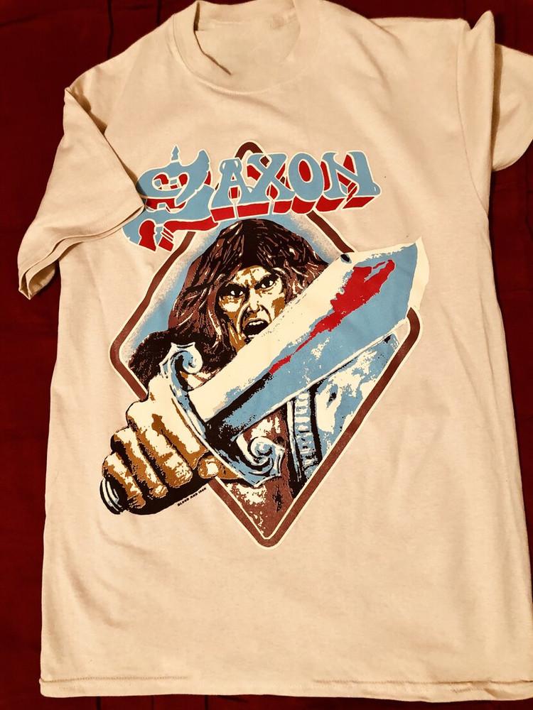 Vintage Saxon Heavy Metal Thunder T-shirt Classic Adult  SG119  Unisex T-Shirt XL