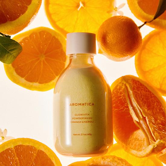 AROMATICA Glow Vita Powder Wash Orange & Neroli 60g