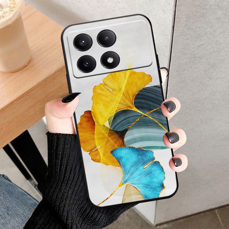 For POCO X6 Pro Case Cover Fundas Black Soft Silicone TPU Protective Phone Case For Xiaomi POCO X6 Pro Bumper Coque POCOX6 X 6