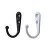 15 Pack Metal Wall Hook Set with Two Hole Mount for Closet Storage, Entryway Use, and Daily Hanging of Bags, Keys
