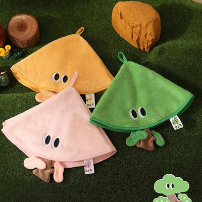 1 pezzo di simpatico asciugamano da appendere, spessore in pile corallo, simpatico assorbente ad asciugatura rapida, piccolo asciugamano, asciugamano fazzoletto per la casa