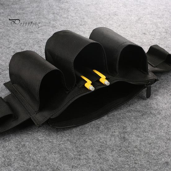 Geantă de talie multifuncțională Curea pentru scule cu compartimente de depozitare Închidere cu fermoar Design reglabil Geantă de transport pentru talie cu eliberare rapidă