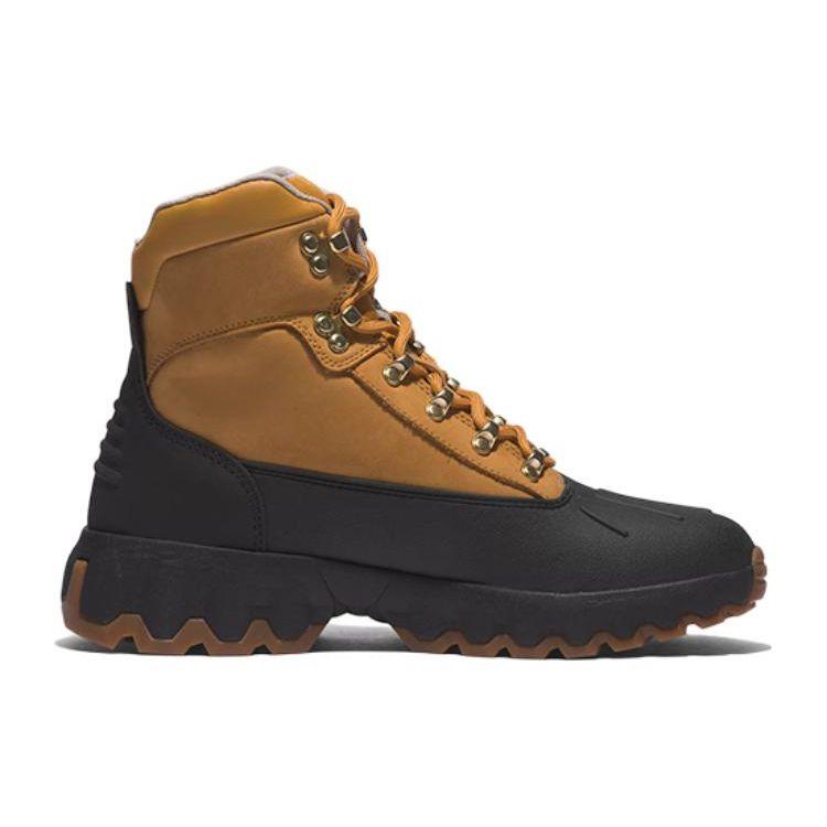 Timberland TBL® Edge Shock Absorbing Slip Resistant Durable High Top Outdoor Functional Shoes Men Shoes Black Yellow A5N88231