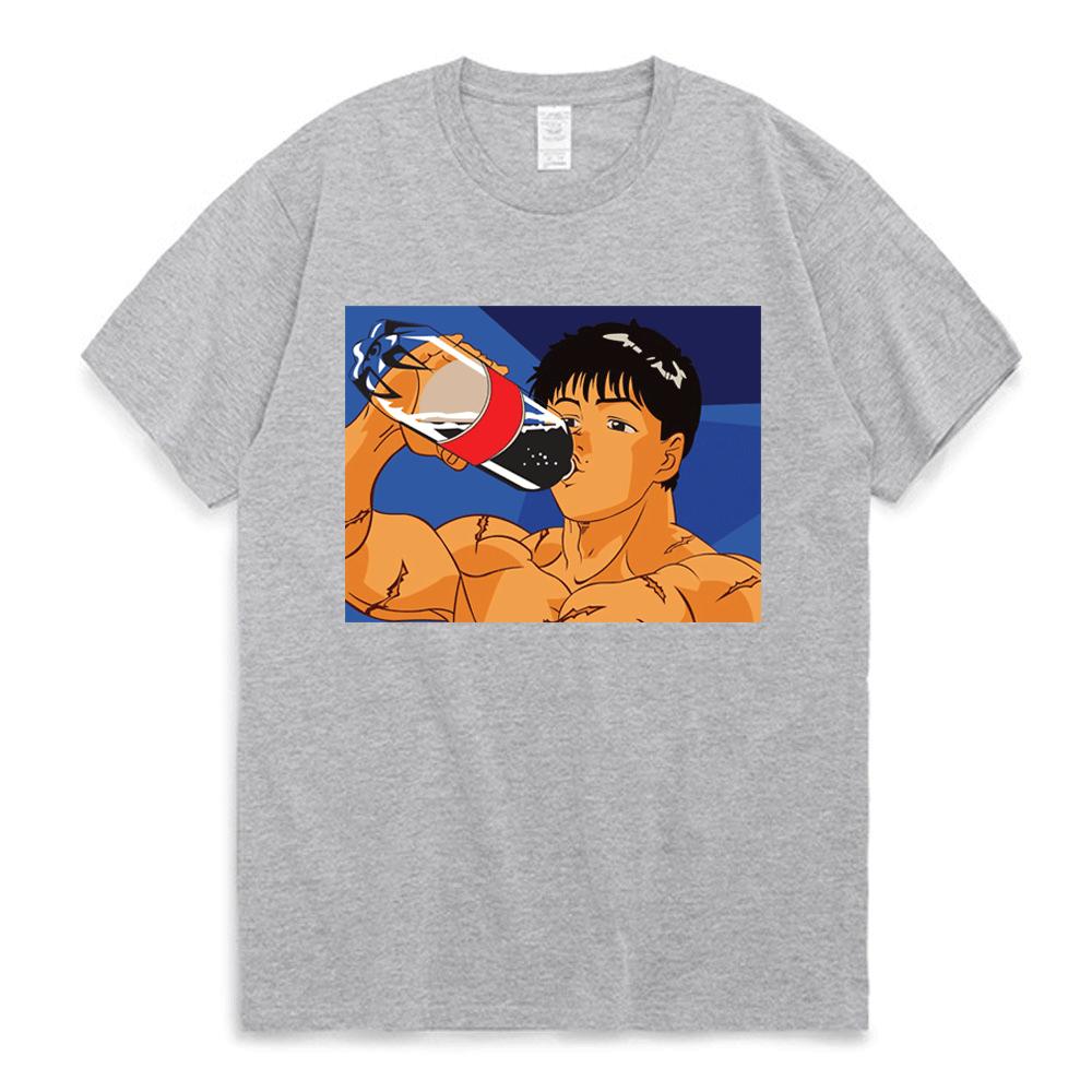 2026 Anime Baki Hanma Graphics T Shirt The Grappler Yujiro Short Sleeve Tee Shirt Men's Women's Casual 100% Cotton T-shirt Streetwear