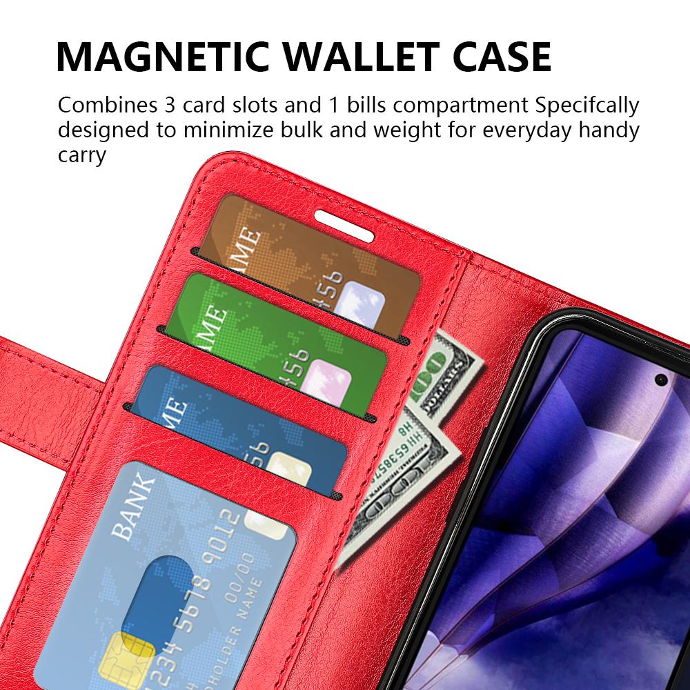 Dla HMD Skyline Etui Portfelowe Tekstura Crazy Horse Stojak Skórzane Etui na Telefon