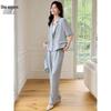 Women's Short-Sleeve Casual Blazer Suit Set