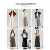 Off-White High Waist Glutinous Rice A-Line Skirt for Women - Slim, Flattering, Mid-Length, Yamamoto Style, Spring/Autumn/Winter 2025