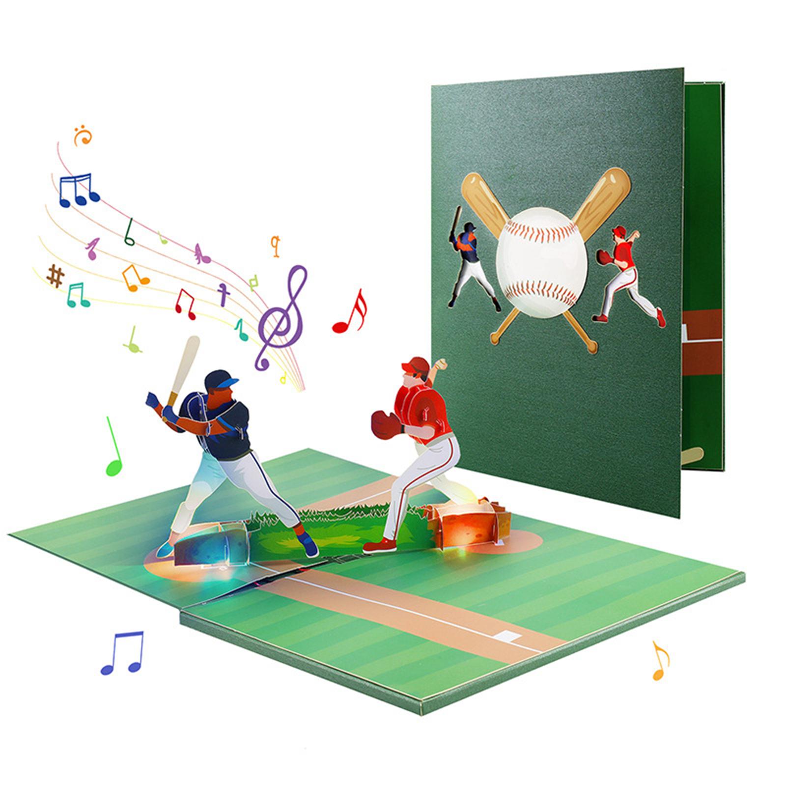 Unique 3D Popup Birthday Card Distinctive Musical Birthday Greeting Paper Card with Popup Feature and LED Lights