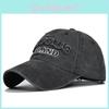 Baseball Cap Fashionable Alphabet Embroidery Washed Canvas Duckbill Hat Sun