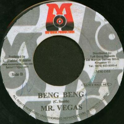 7-tums skiva MR. VEGAS - Beng Beng MM055 Mo' Music Produ 2000 Jamaica Reggae, Ska & Dub Begagnad