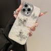 Three-Dimensional Rhinestone Butterfly Mobile Phone Case Is Suitable For Apple 17Pro Love Laser 15 All-Inclusive Side Drill 14 Anti-Drop Models