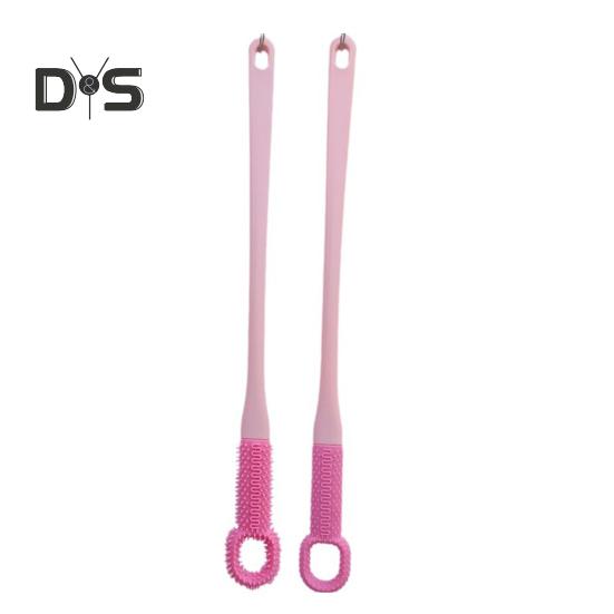 

Набор из 2 щеток для чистки ног, массажа швов на пальцах ног и удаления омертвевшей кожи, силиконовая щетка для ног с длинной ручкой и щетка для чистки пальцев ног, инструмент для скребка для ног A