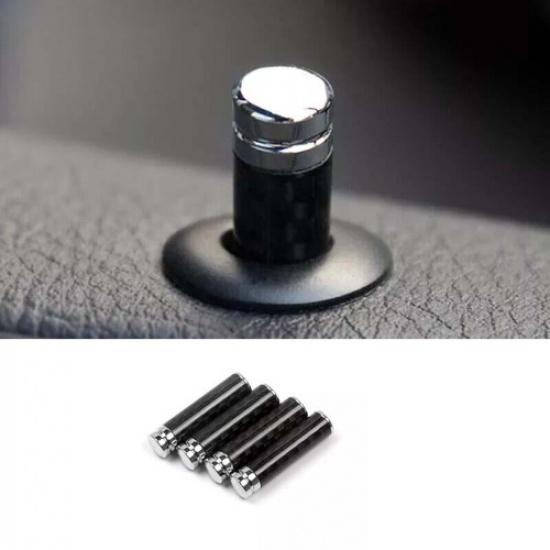 Buckle Protection Ring Trim 05-12 For BMW 3-Series Inner Door Real Carbon Fiber