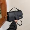 Borsa a Spalla Minimalista in Ecopelle Quadrata alla Moda Borsa a Tracolla per Donna