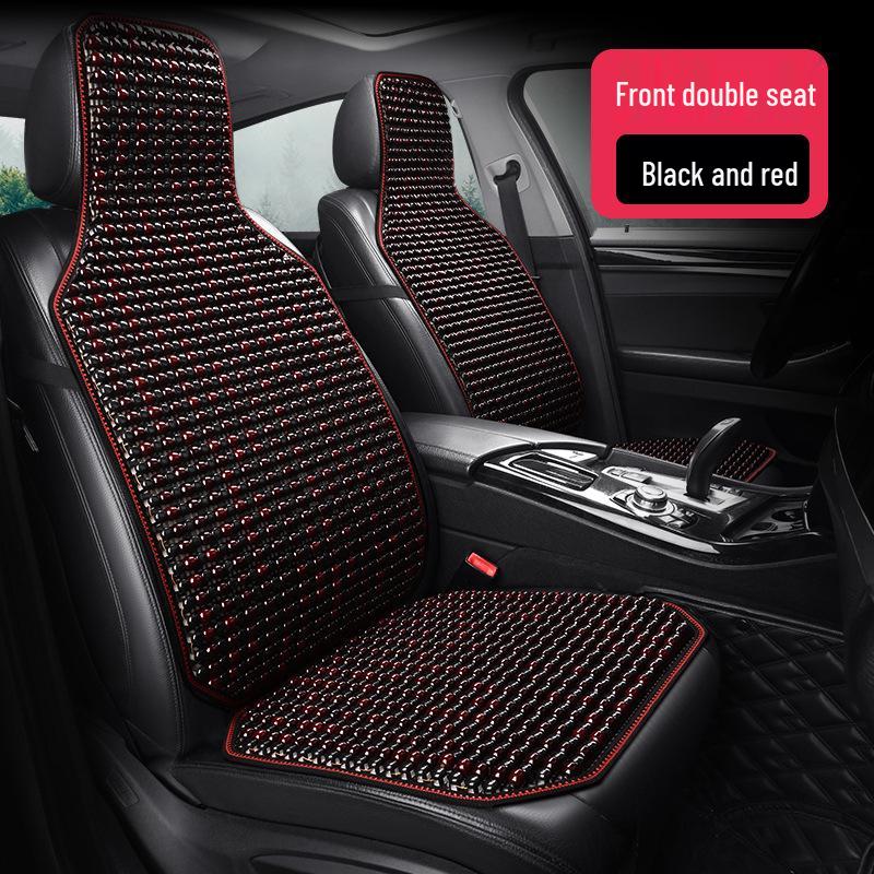 Breathable Wooden Bead Car Seat Cushion - Universal, Cool, Ventilated Mat for All Seasons