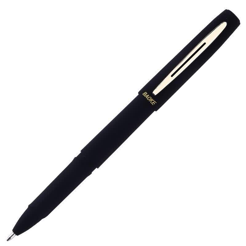 Baoke PC1848 1.0mm Black Large Capacity Gel Pen, 12-Pack цветная упаковка 12 шт.