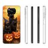 Schwarzes Kätzchen Halloween Kürbis Handyhülle Für Xiaomi Poco F7 Ultra X7 X6 Pro X5 Redmi 15 15C 13 13C 12 12C 10 10A 10C 9 9A 9C 9T