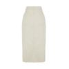 Ecru Button Detailed High Waist Denim Skirt Twoss23et00359
