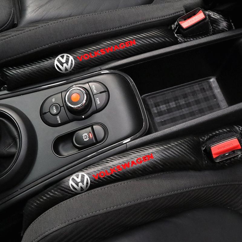 For VOLKSWAGEN VW Carbon Fiber Leakproof Protective Seat Gap Car Cover Pad for VW Volkswagen Golf Polo Passat Touran Jetta acces