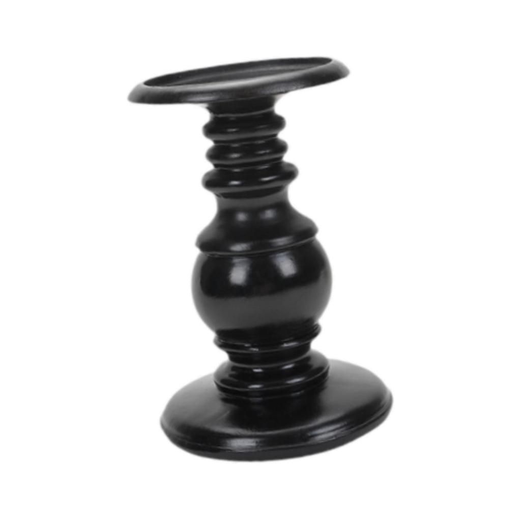Resin Pillar Candle Holder Ornament for Halloween Elegant Desktop Decoration