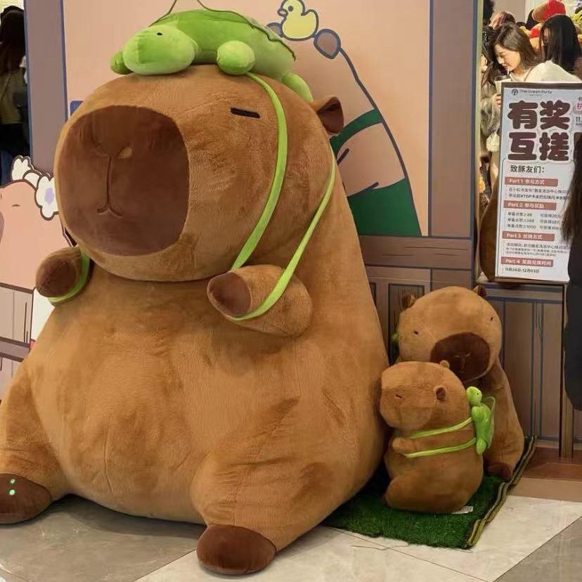 23Cm Capybara Plush Simulation Capibara Anime Fluffty Toy Cute Doll Stuffed Animals Soft Doll Plush Christmas Thanksgiving Gift