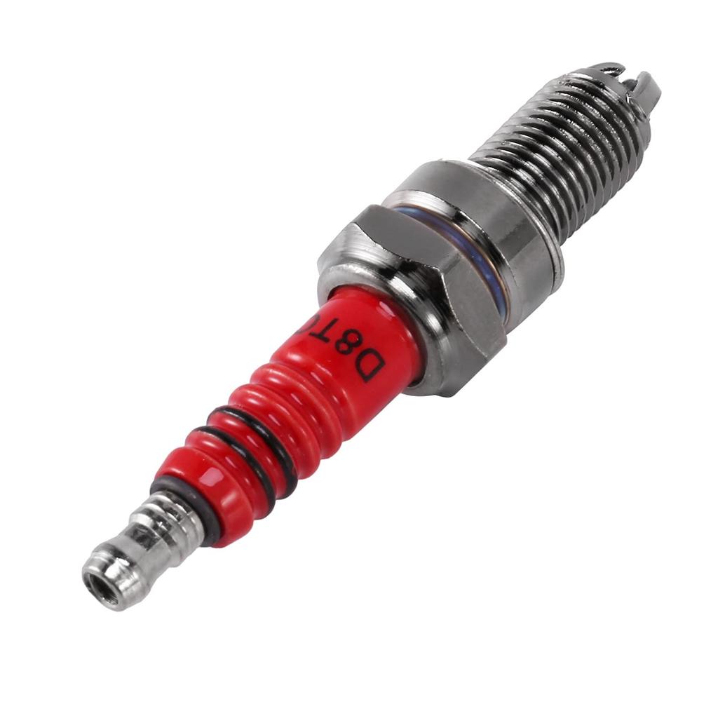 Plouluyt 3pcs D8TC 3 Electrode Spark Plug Racing Spark Plug with 3 Electrodes for
