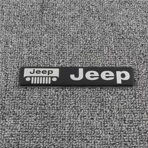 CYKVUD1 3D Car Emblem Body Rear Trunk Sticker Badge Decoration Decal For Jeep Wrangler Grand Cherokee Gladiator Liberty Compass Renegade