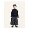 Boys Half Stand Collar Long Sleeve Bottoming Shirt Korean Style Kids Casual Top